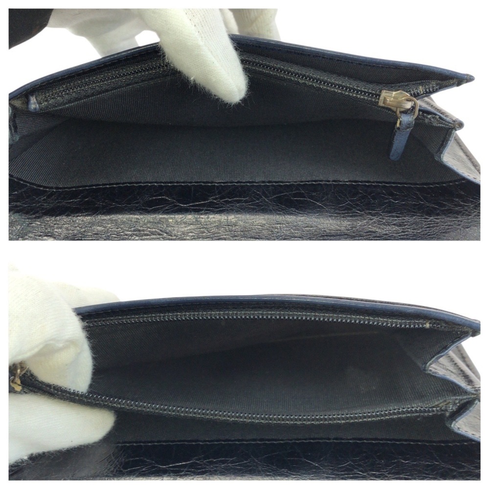 CHANEL Blue Leather Wallet - Picture 9 of 10